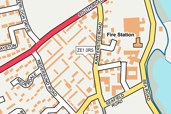 ZE1 0RS map - OS OpenMap – Local (Ordnance Survey)