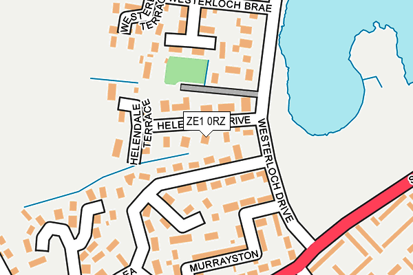 ZE1 0RZ map - OS OpenMap – Local (Ordnance Survey)