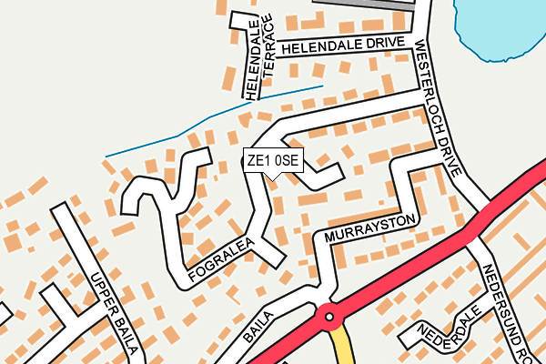 ZE1 0SE map - OS OpenMap – Local (Ordnance Survey)