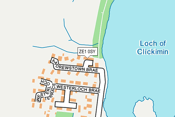 ZE1 0SY map - OS OpenMap – Local (Ordnance Survey)