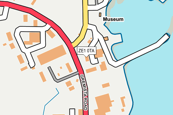 ZE1 0TA map - OS OpenMap – Local (Ordnance Survey)