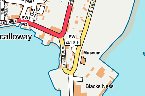 ZE1 0TH map - OS OpenMap – Local (Ordnance Survey)