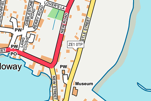 ZE1 0TP map - OS OpenMap – Local (Ordnance Survey)
