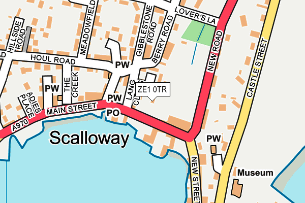 Map of H. WILLIAMSON & SONS (SCALLOWAY) LIMITED at local scale