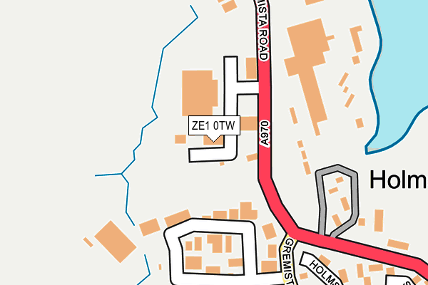 ZE1 0TW map - OS OpenMap – Local (Ordnance Survey)