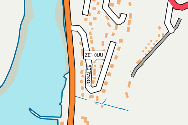 ZE1 0UU map - OS OpenMap – Local (Ordnance Survey)