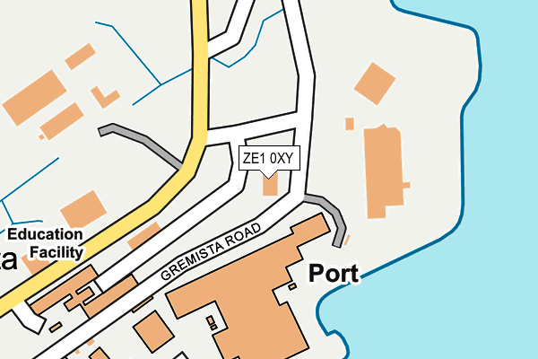 ZE1 0XY map - OS OpenMap – Local (Ordnance Survey)