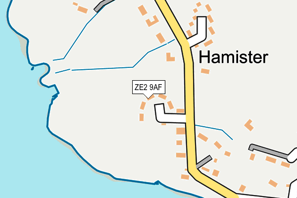 ZE2 9AF map - OS OpenMap – Local (Ordnance Survey)