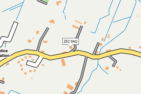 ZE2 9AQ map - OS OpenMap – Local (Ordnance Survey)