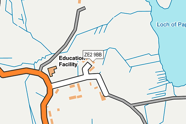 ZE2 9BB map - OS OpenMap – Local (Ordnance Survey)