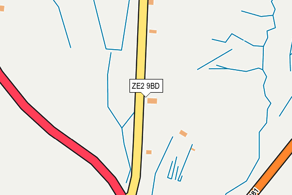 ZE2 9BD map - OS OpenMap – Local (Ordnance Survey)