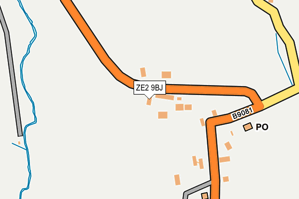 ZE2 9BJ map - OS OpenMap – Local (Ordnance Survey)