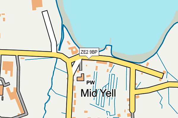 ZE2 9BP map - OS OpenMap – Local (Ordnance Survey)