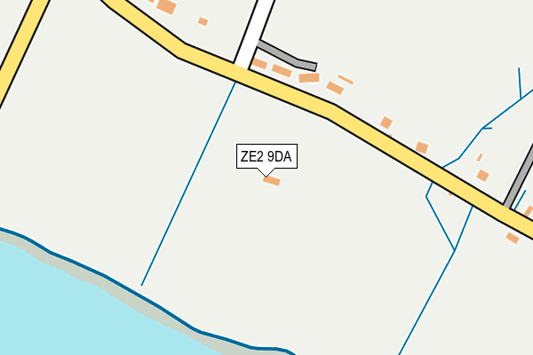 ZE2 9DA map - OS OpenMap – Local (Ordnance Survey)