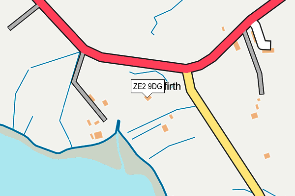 ZE2 9DG map - OS OpenMap – Local (Ordnance Survey)