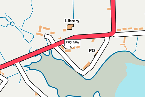ZE2 9EA map - OS OpenMap – Local (Ordnance Survey)