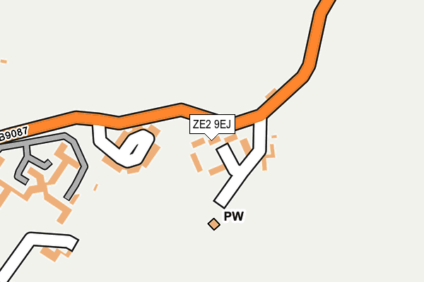 ZE2 9EJ map - OS OpenMap – Local (Ordnance Survey)