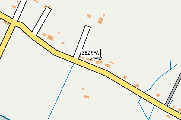 ZE2 9FA map - OS OpenMap – Local (Ordnance Survey)
