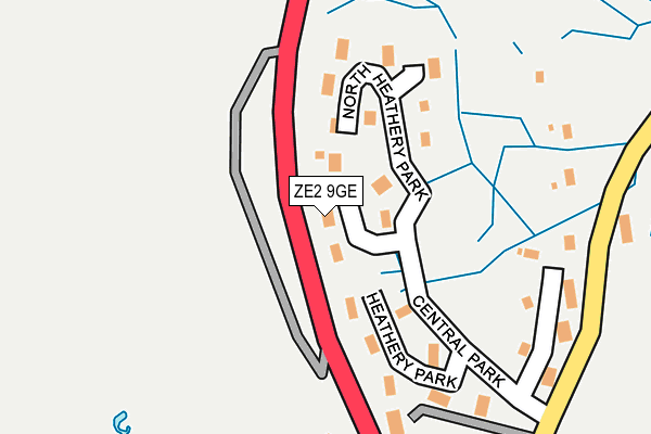 ZE2 9GE map - OS OpenMap – Local (Ordnance Survey)