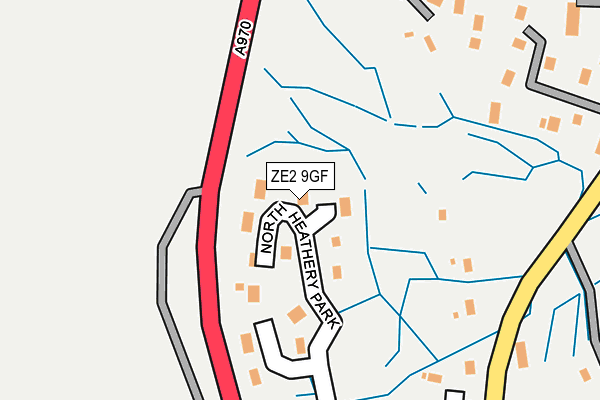ZE2 9GF map - OS OpenMap – Local (Ordnance Survey)