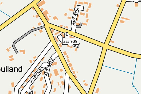 ZE2 9GG map - OS OpenMap – Local (Ordnance Survey)