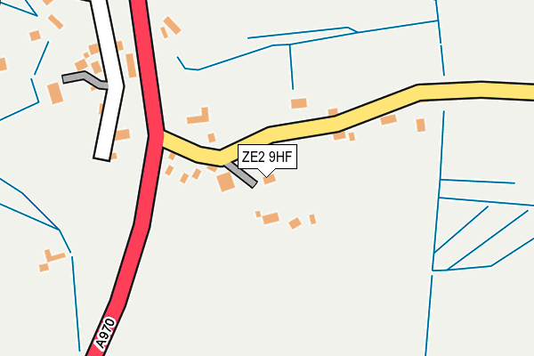 ZE2 9HF map - OS OpenMap – Local (Ordnance Survey)