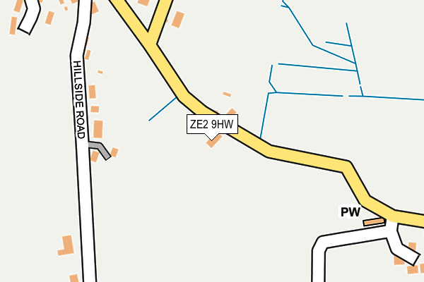ZE2 9HW map - OS OpenMap – Local (Ordnance Survey)