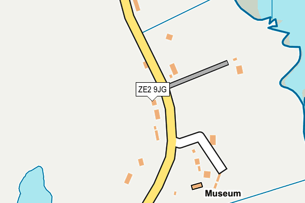 ZE2 9JG map - OS OpenMap – Local (Ordnance Survey)