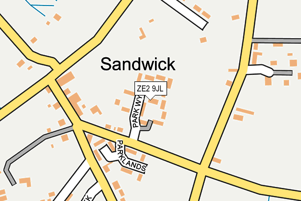 ZE2 9JL map - OS OpenMap – Local (Ordnance Survey)