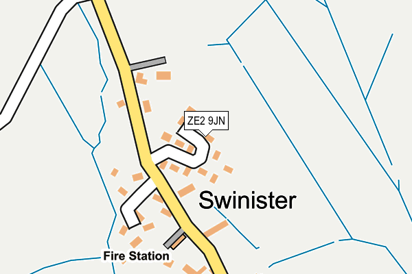 ZE2 9JN map - OS OpenMap – Local (Ordnance Survey)