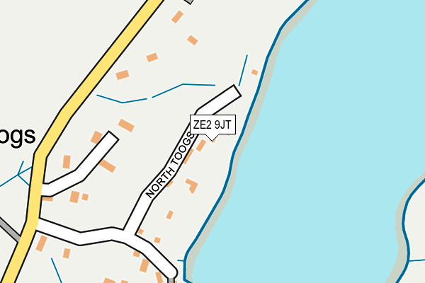 ZE2 9JT map - OS OpenMap – Local (Ordnance Survey)