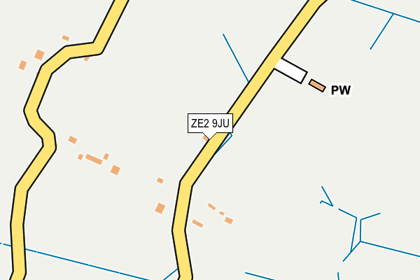 ZE2 9JU map - OS OpenMap – Local (Ordnance Survey)
