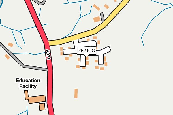 ZE2 9LG map - OS OpenMap – Local (Ordnance Survey)
