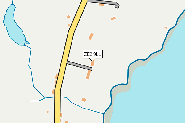 ZE2 9LL map - OS OpenMap – Local (Ordnance Survey)