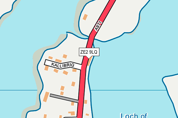 ZE2 9LQ map - OS OpenMap – Local (Ordnance Survey)