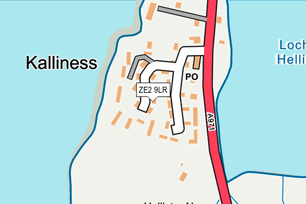 ZE2 9LR map - OS OpenMap – Local (Ordnance Survey)