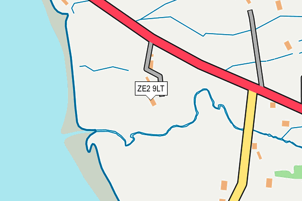 ZE2 9LT map - OS OpenMap – Local (Ordnance Survey)