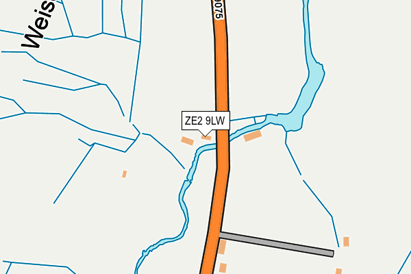 ZE2 9LW map - OS OpenMap – Local (Ordnance Survey)