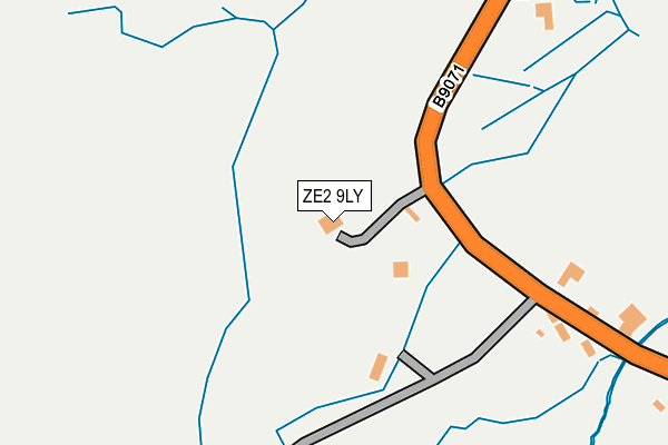 ZE2 9LY map - OS OpenMap – Local (Ordnance Survey)