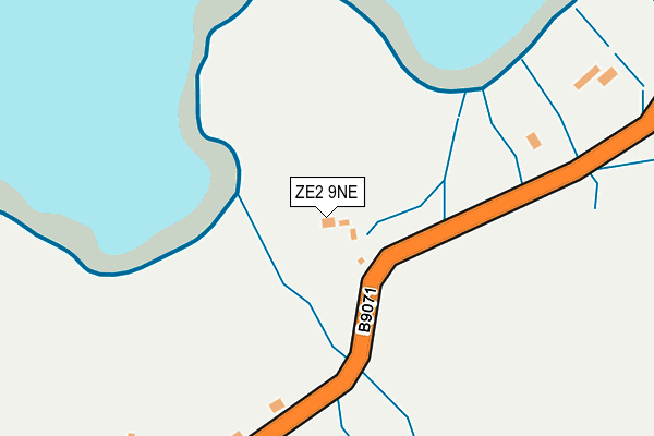 ZE2 9NE map - OS OpenMap – Local (Ordnance Survey)