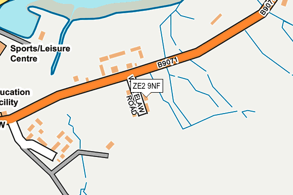 ZE2 9NF map - OS OpenMap – Local (Ordnance Survey)