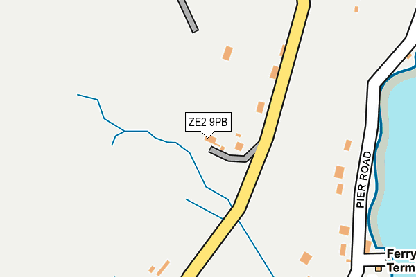 ZE2 9PB map - OS OpenMap – Local (Ordnance Survey)