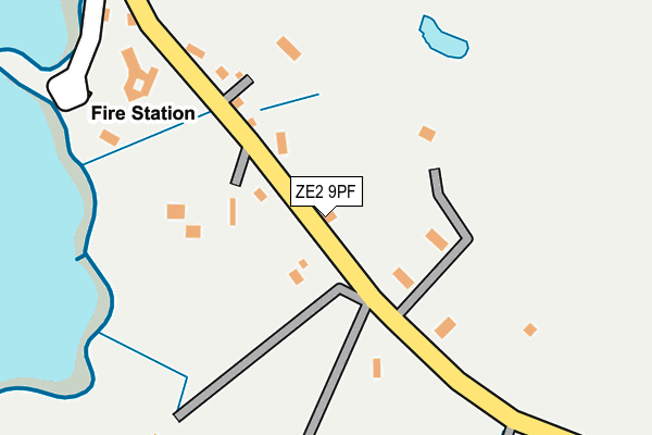 ZE2 9PF map - OS OpenMap – Local (Ordnance Survey)