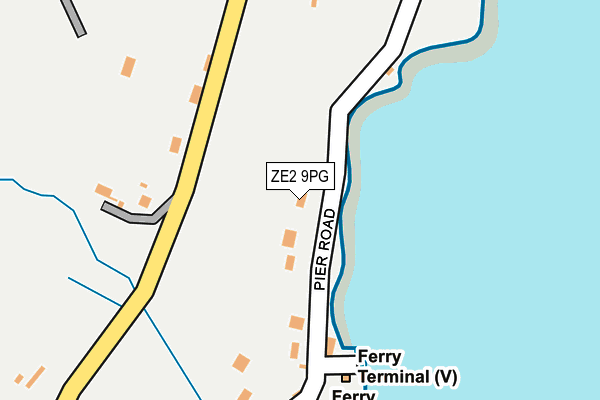 ZE2 9PG map - OS OpenMap – Local (Ordnance Survey)