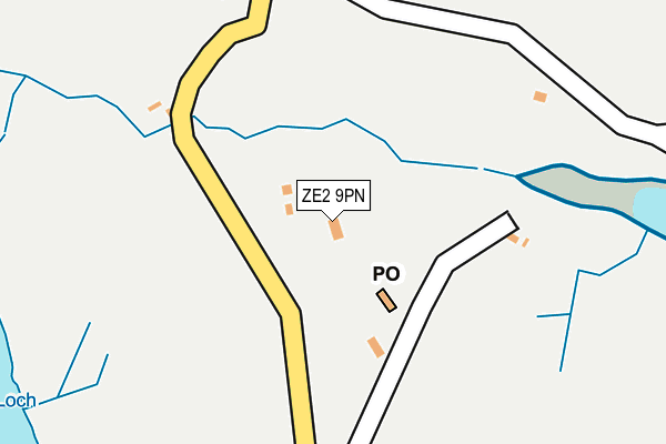 ZE2 9PN map - OS OpenMap – Local (Ordnance Survey)