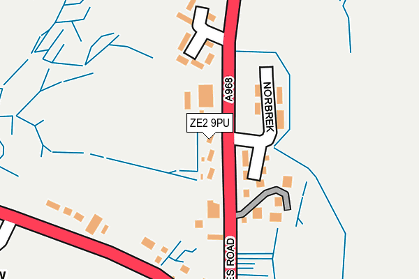 ZE2 9PU map - OS OpenMap – Local (Ordnance Survey)