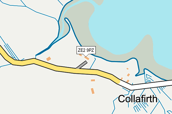 ZE2 9PZ map - OS OpenMap – Local (Ordnance Survey)