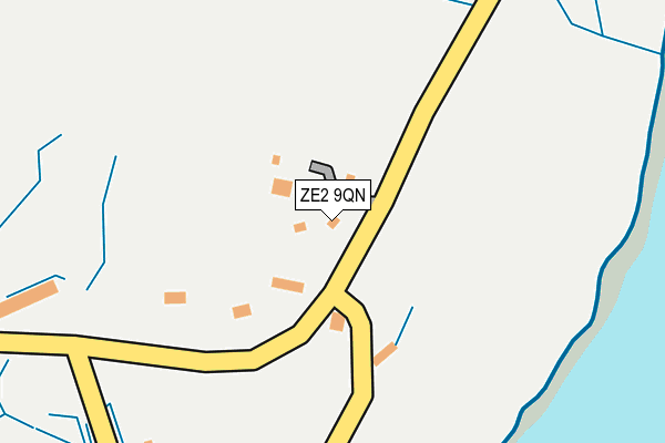 ZE2 9QN map - OS OpenMap – Local (Ordnance Survey)