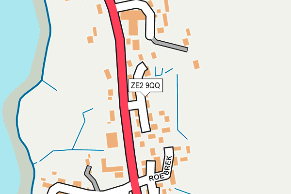 ZE2 9QQ map - OS OpenMap – Local (Ordnance Survey)