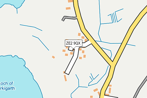 ZE2 9QX map - OS OpenMap – Local (Ordnance Survey)